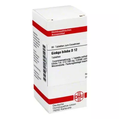 DHU Ginkgo biloba D 12 tablet, 80 kom