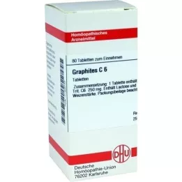 GRAPHITES C 6 tablet, 80 kapsul