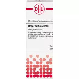 HEPAR SULFURIS C 200 razredčitev, 20 ml