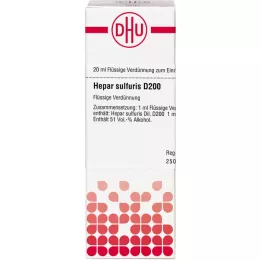 HEPAR SULFURIS Raztopina D 200, 20 ml