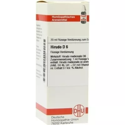 HIRUDO Raztopina D 6, 20 ml