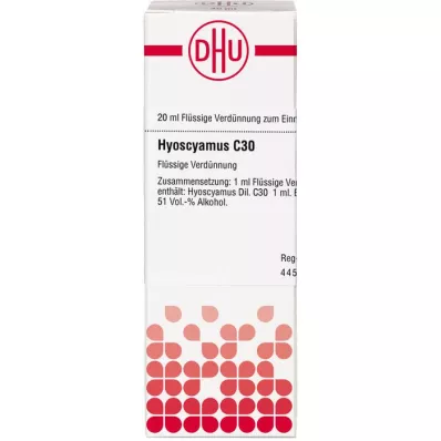 HYOSCYAMUS Raztopina C 30, 20 ml