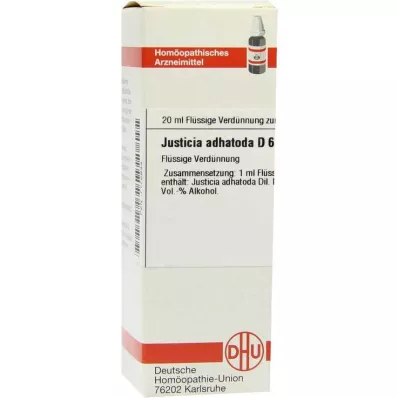 JUSTICIA adhatoda D 6 razredčina, 20 ml