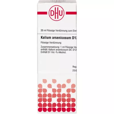 KALIUM ARSENICOSUM Raztopina D 12, 20 ml