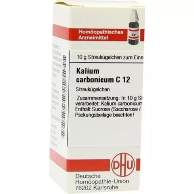 KALIUM CARBONICUM C 12 kroglic, 10 g