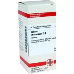 KALIUM CARBONICUM D 8 tablet, 80 kapsul