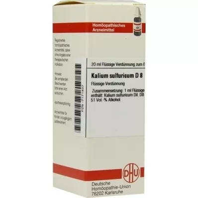 KALIUM SULFURICUM Raztopina D 8, 20 ml