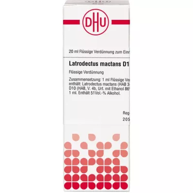 LATRODECTUS mactans D 10 razredčitev, 20 ml