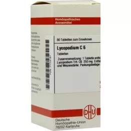 LYCOPODIUM C 6 tablet, 80 kapsul