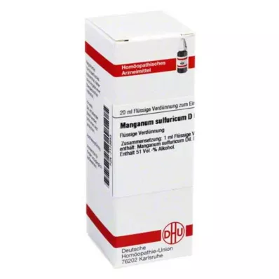 DHU Manganum sulfuricum D 6 Razredčitev, 20 ml