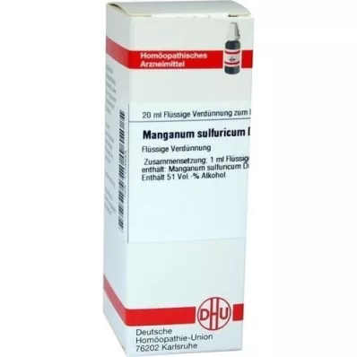 MANGANUM SULFURICUM Raztopina D 6, 20 ml