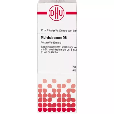 MOLYBDAENUM Raztopina D 6, 20 ml