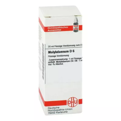 Molybdaenum D6 razredčitev (20 ml) Molybdaenum D6 razredčitev (20 ml)