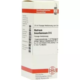 NATRIUM BICARBONICUM Raztopina D 6, 20 ml