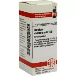 NATRIUM CHLORATUM C 100 kroglic, 10 g