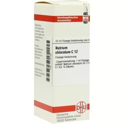 NATRIUM CHLORATUM Raztopina C 12, 20 ml