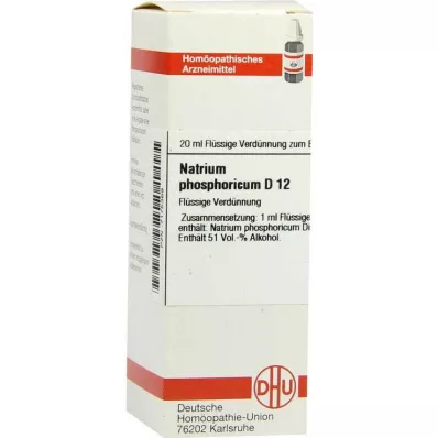 NATRIUM PHOSPHORICUM Raztopina D 12, 20 ml