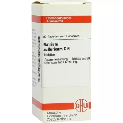 NATRIUM SULFURICUM C 6 tablet, 80 kapsul