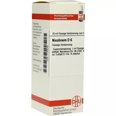 NICOTINUM Raztopina D 6, 20 ml