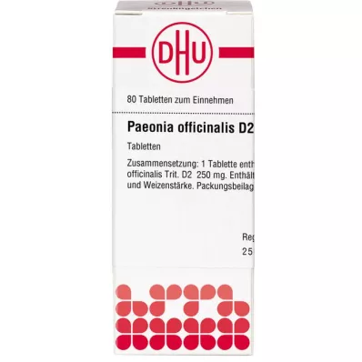 PAEONIA OFFICINALIS D 2 tablete, 80 kapsul