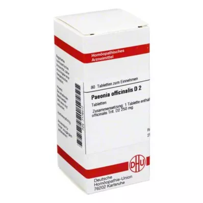 PAEONIA OFFICINALIS D 2 tablete, 80 kapsul