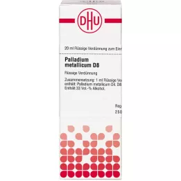 PALLADIUM METALLICUM Raztopina D 8, 20 ml