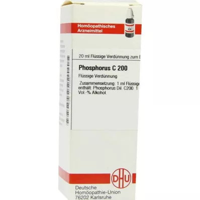 DHU Razredčitev fosforja C 200, 20 ml DHU Razredčitev fosforja C 200, 20 ml