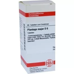 PLANTAGO MAJOR D 6 tablete, 80 kapsul