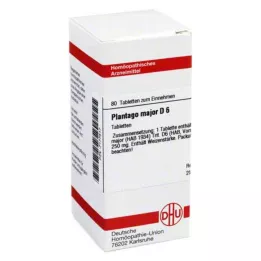PLANTAGO MAJOR D 6 tablete, 80 kapsul