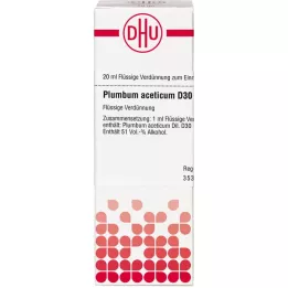 PLUMBUM ACETICUM D 30 razredčitev, 20 ml