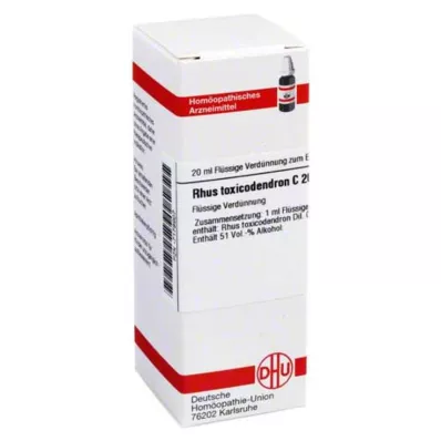 DHU Rhus toxicodendron C 200 Razredčitev, 20 ml DHU Rhus toxicodendron C 200 Razredčitev, 20 ml