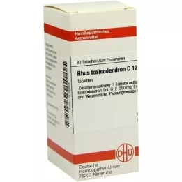 RHUS TOXICODENDRON C 12 tablet, 80 kosov