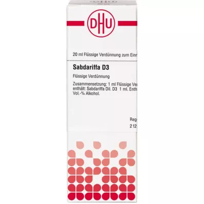 SABDARIFFA Raztopina D 3, 20 ml