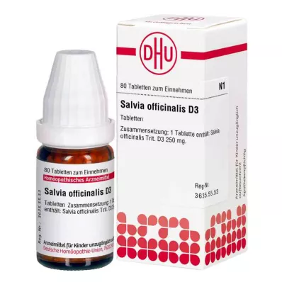 Salvia officinalis D3 tablete (80 kosov) Salvia officinalis D3 tablete (80 kosov)