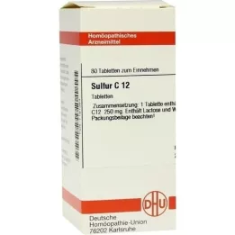 SULFUR C 12 tablet, 80 kosov