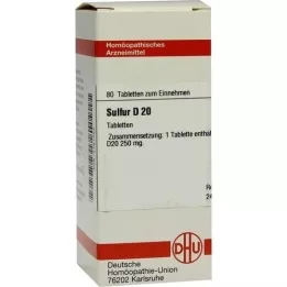 SULFUR D 20 tablet, 80 kapsul