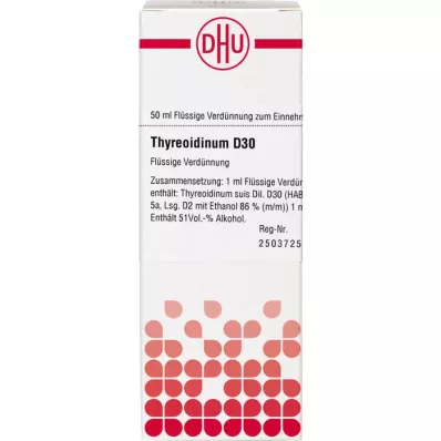 THYREOIDINUM Raztopina D 30, 50 ml