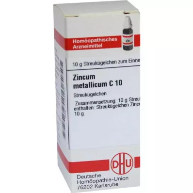 DHU Zincum metallicum C 10 globul, 10 g