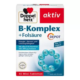 DOPPELHERZ B-kompleks + folna kislina, 45 kapsul