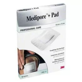 MEDIPORE+Pad 3M 10x15cm 3569NP Plasti, 5 kosov