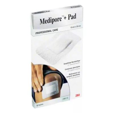 MEDIPORE+Pad 3M 10x20cm 3570NP obliži, 5 kosov