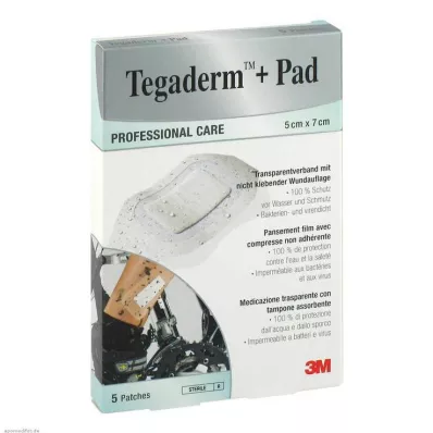 TEGADERM 3M Plus Pad 5x7 cm sestavljen.3582NP, 5 kosov