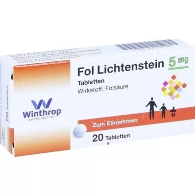 FOL Lichtenstein 5 mg tablete, 20 kosov