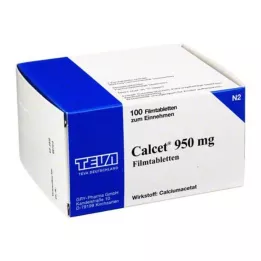 CALCET 950 mg filmsko obložene tablete, 100 kosov
