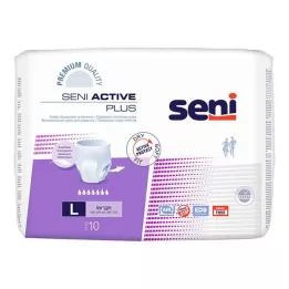 SENI Active Plus inkontinenčne hlačke za enkratno uporabo L, 10 kosov