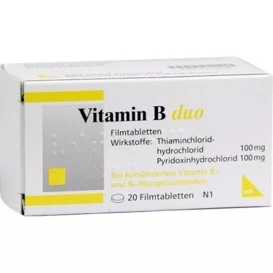 VITAMIN B DUO Filmsko obložene tablete, 20 kosov