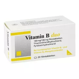 VITAMIN B DUO Filmsko obložene tablete, 20 kosov