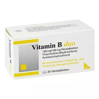 Vitamin B Duo filmsko obložene tablete, 20 kom Vitamin B Duo filmsko obložene tablete, 20 kom