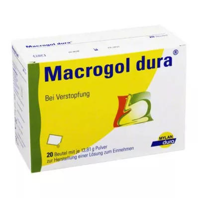 Macrogol dura prašek za pripravo peroralne raztopine, 20 kos Macrogol dura prašek za pripravo peroralne raztopine, 20 kos
