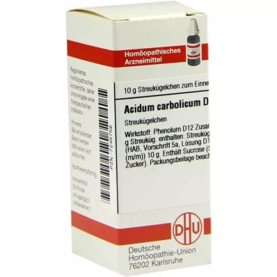 DHU Acidum carbolicum D 12 globul, 10 g DHU Acidum carbolicum D 12 globul, 10 g